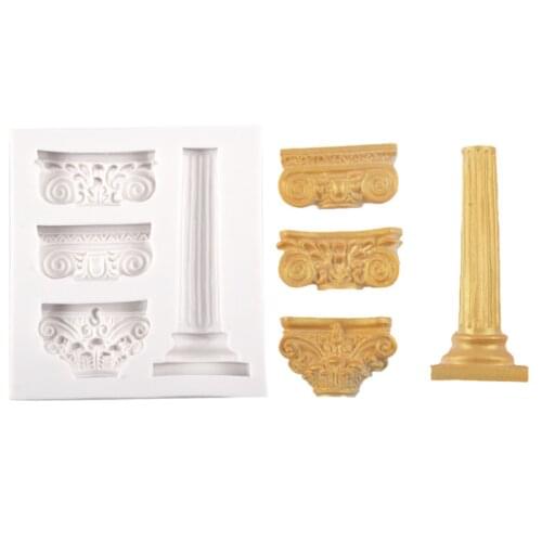 Roman Column Silicone Mold Designer DIY Molds for Plaster Stampi in Silicone Epoxy Resin Molds Formas De Silicone