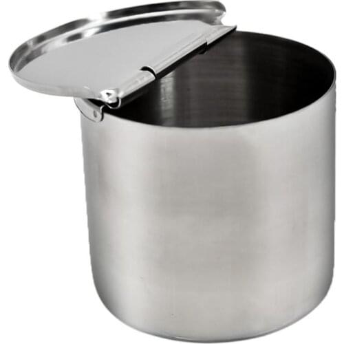 Dental Nurse Box Medical Cotton Ball Container Half Opening Stainless Steel Nursing Tray for Medical Gauze Dentist Tools