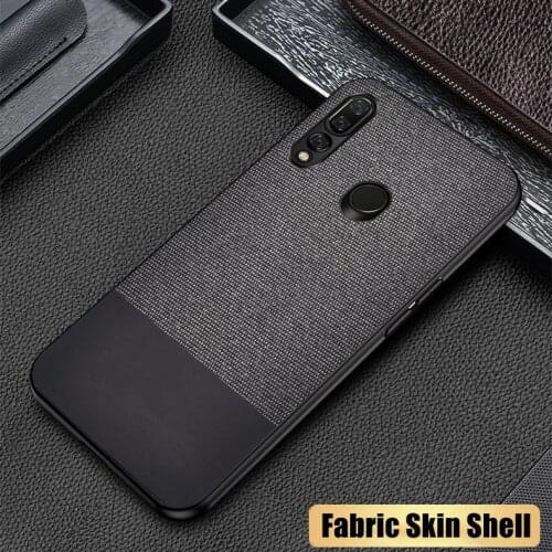 TPU Case Coque For Huawei Y6 Y7 Y9 Prime Y5 2019 Oleophobic Soft Cloth Fabric Silicone Case Cover For Huawei Y7A Y9S Y6P Y5P Y7P