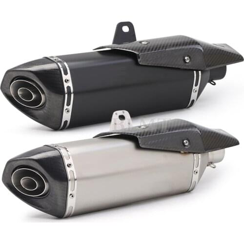 Universal 51mm Motorcycle AK Exhaust Pipe Escape Pressure Enhancement Modify Carbon Fiber Muffler DB Killer For z400 RC390