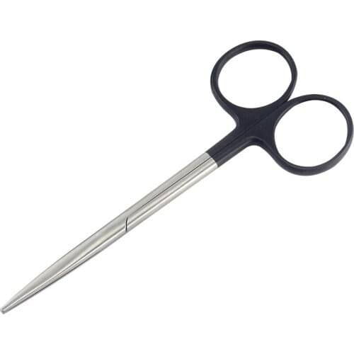Black-handled gold-handled blunt-head scissors for nasal peeling, round-head scissors, nasal blunt scissors