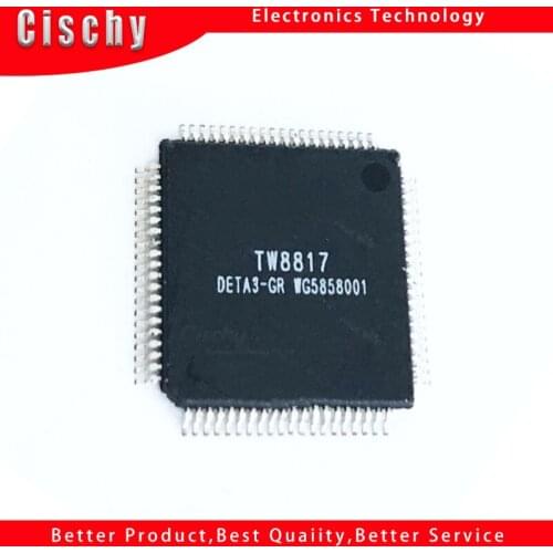 1pcs/lot TW8817-DETA3 TW8817 QFP-80