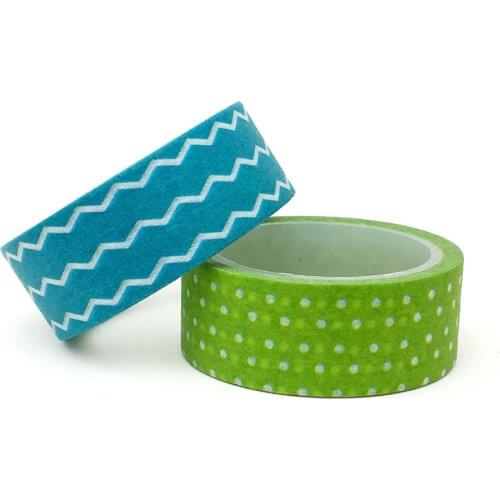 20pcs/set Special for Sea-blue Wavy Green Dot Washi Tape Beautify DIY Decoration and Paper Washi Tape