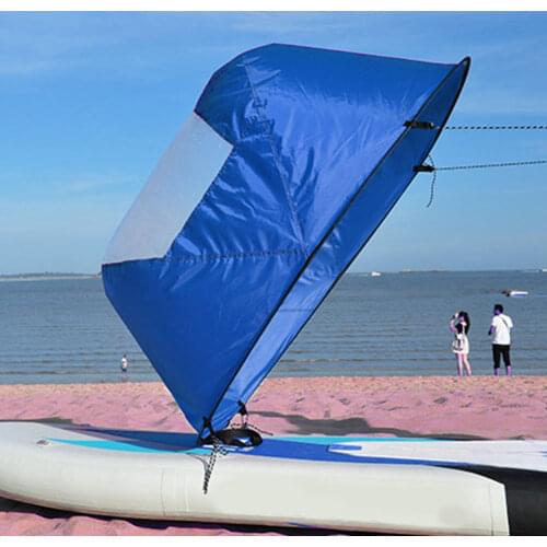 42inch Durable Downwind Paddle Foldable Kayak Boat Wind Sail Sup Paddle Rowing Sail Inflatable Boat Popup Canoe Kayak Accessorie