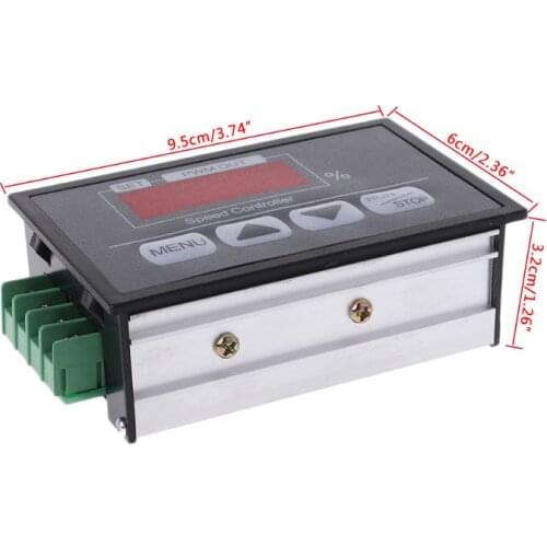 YYSD 6-60V PWM DC Motor Speed Controller With Digital Display Panel Button Governor