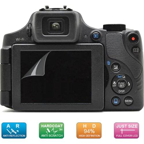 6pcs, 3pack) LCD Guard Film Screen Display Protector for Canon Powershot SX60 SX70 HS / SX60HS SX70HS Digital Camera