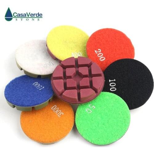 Free shipping 3 inch wet diamond floor abrasive pads for polishing granite concrete marble floor