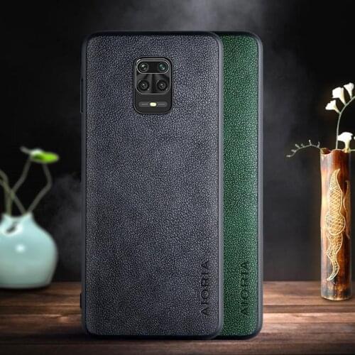 Case for Xiaomi Redmi note 9 pro 9s case with Retro business PU leather design,TPU+PU 2in1 material