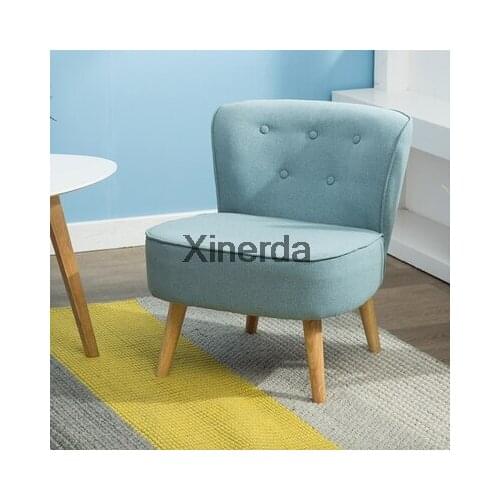 Nordic Lazy Couch Sofa Chair Balcony Leisure Bedroom Living Room Chair Apartment Linen Cotton Living Room Single Corner Sofa