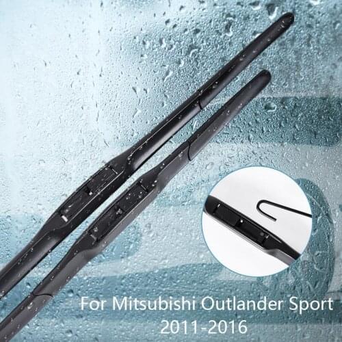 Wipers Blade For Mitsubishi Outlander Sport 2011 2012 2013 2014 2015 2016 Car Accessories For Auto Rubber Windscreen Wiper