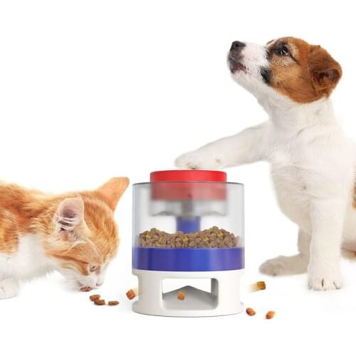 Interactive Toy Pet Press Feeder Dog Eating Utensils Cat Food Dispensers Funny Feedings Spilled Food Dog Toy