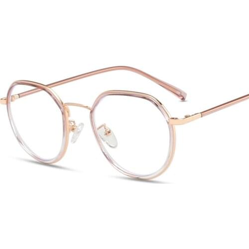 Round Glasses Collection Luxury Designer Retro Fashion Popular Alloy&TR90 Reading Blue Light Blocking Gentlemen Women Eyeglasses