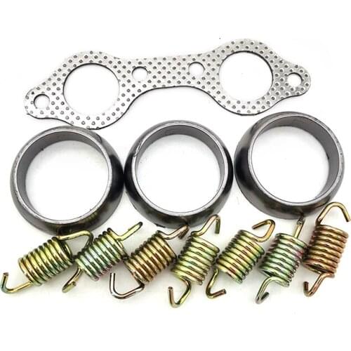 Exhaust Pipe Manifold Gasket Spring Rebuild Kit For Polaris Ranger XP 800 4x4 EFI 2010-2012
