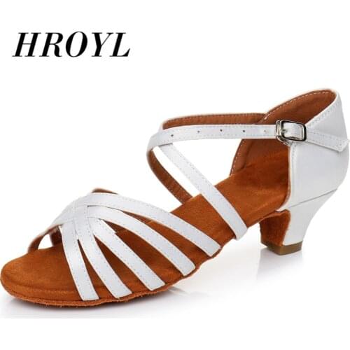 Ballroom Salsa tango latin dance shoes low heels dancing for kids girls children women ladies free shipping in stock