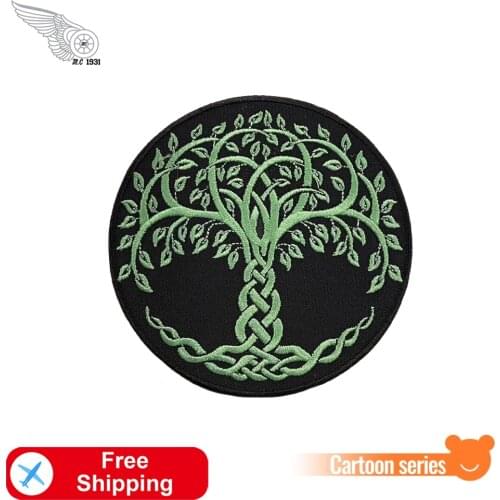 Tree of Life Embroidery Patches Novel Fashion Badge Cool Iron on or Sew on for Clothes Jackets Kids Bag Dress DIY Accessories