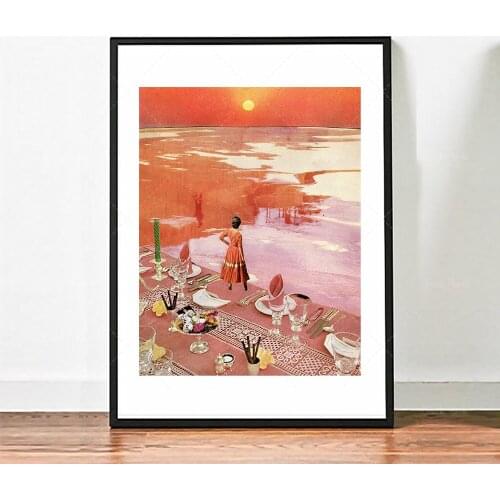 Sunset print, Sunset wall art, Orange wall art, Orange decor, Living Room Wall Art, Large Print, Warm Colour, Modern Art, Apart