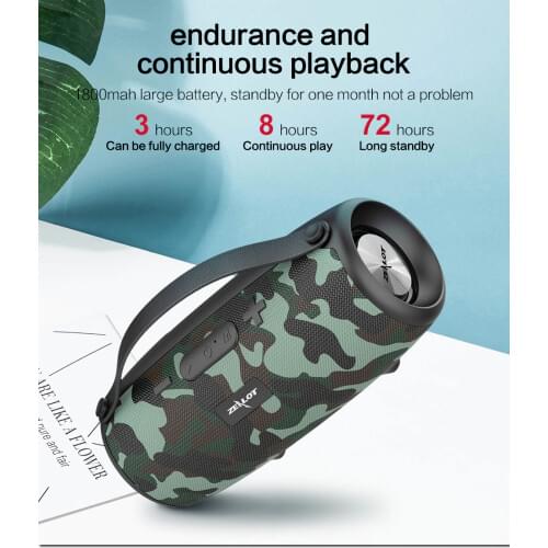 New S34 portable bluetooth speaker subwoofer stereo wireless Boombox speaker music playback center box, support TF card, Aux usb