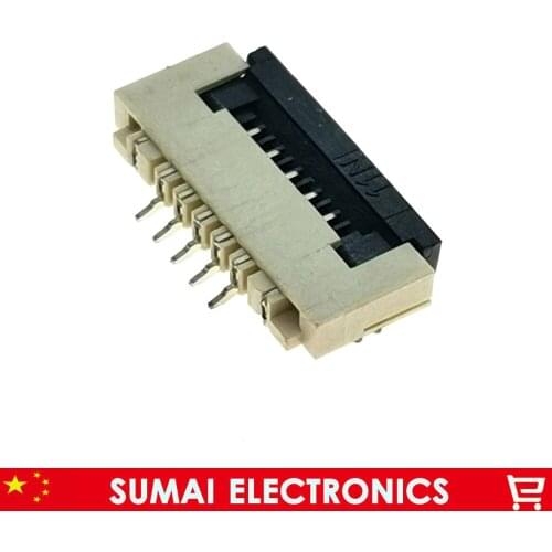 Sample, 5Pin FPC FFC connector cable socket 5 pin 1.0mm connector for LCD screen interface of DVD/GPS/MP3,5P