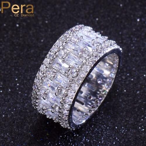 Pera CZ Women's Silver Rings