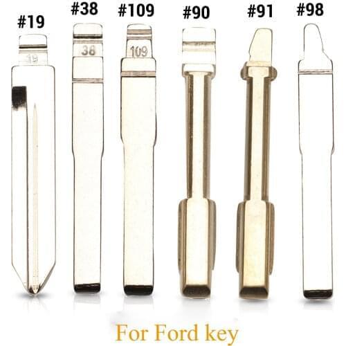Kutery Remote Key Blade # 19 98 90 91 109 38 For Ford Focus mondeo Fiesta Transit Galaxy Blank Replace HU101 FO21 FO38