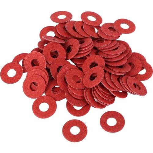 SODIAL(R) 100PCS Red Motherboard Screw Insulating Fiber Washers Retail