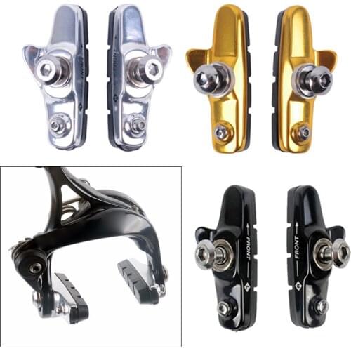 Light Weight Road Mountain Bike C Brake Pads Shoes for Road Bike MTB Bicycle Replacement Brake Pads Block Shoes Linear Pull