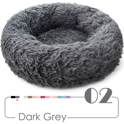 Spring-Line Calming Bed Hondenmand Pet Kennel Super Soft Fluffy Comfortable for Large Dog / Cat HouseDog Long Plush Dounts Beds