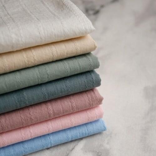 150x50cm Delicate Embroidered Court Wall Jacquard Cotton Sewing Fabric Shirt Dress Garment Material Home Decoration