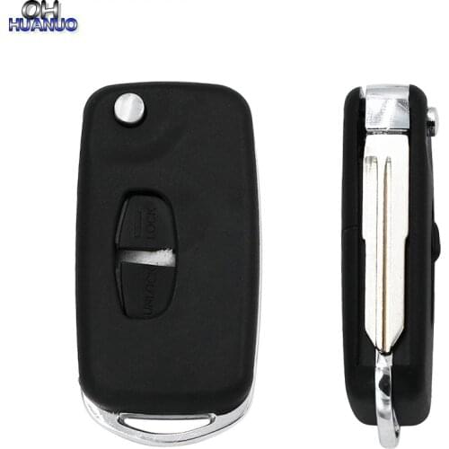 2 BTN FLIP KEY CASE UPGRADE FOR MITSUBISHI OUTLANDER WARRIOR SHOGUN L200 REMOTE Right Blade