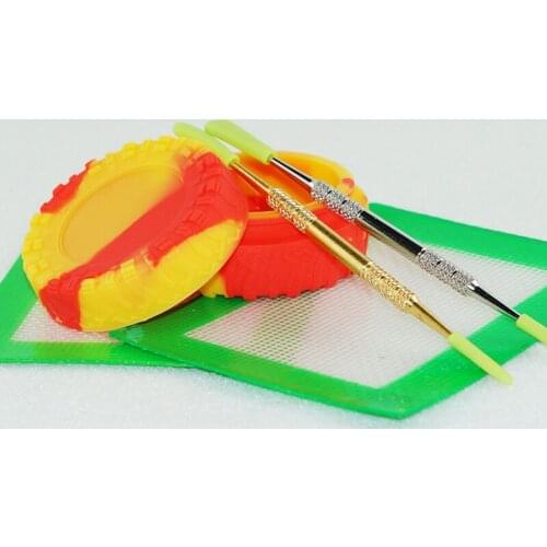 20pcs RHS factory wax silicone container large capacity 23ml tire shape wax containers free shipping wholesale price