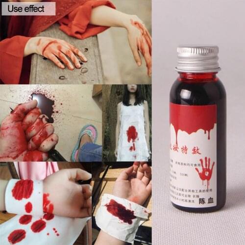 30ml Ultra Realistic Fake Blood Halloween Party Decor Human Vampired Simulation