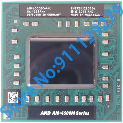 A10-Series A10-4600M A10 4600M AM4600 2.3 GHz Quad-Core Quad-Thread CPU Processor AM4600DEC44HJ Socket FS1