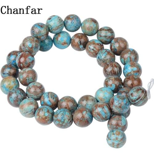 Bulk Loose Multi- Blue vein Natural stone Beads Women Jewelry Fashion Making Beads 4 6 8 10 12mm