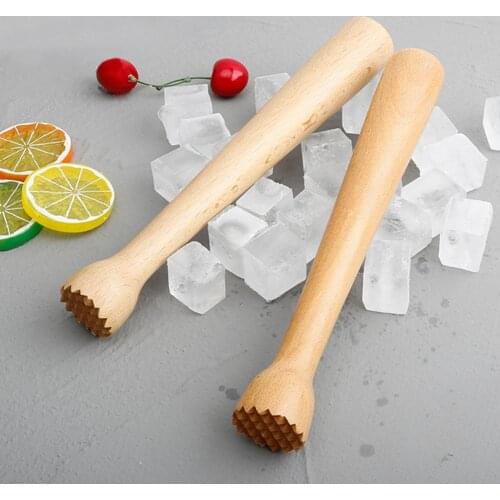 Wooden Wine Mixing Stick Cocktail Muddler Shaker With Crushing Hammer DIY Drink Fruit Muddler Ice Crusher Home Barware Tool