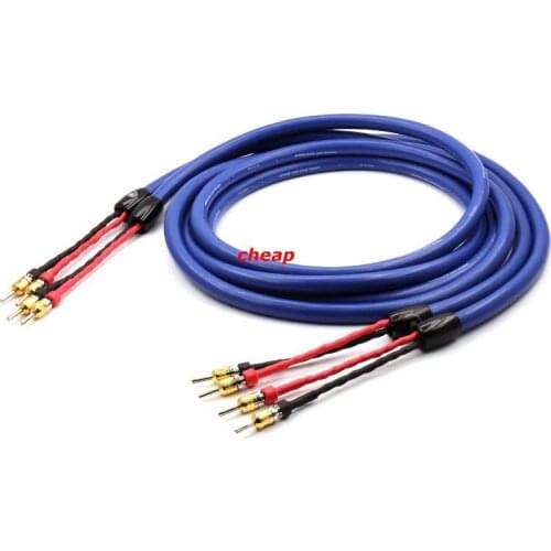 Cheap-Free shipping Cardas Clear Light speaker cable with banana plugs