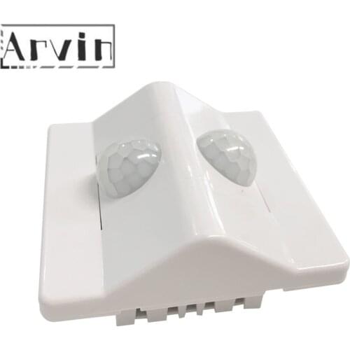 Double Head PIR Motion Sensor Switch AC90-270V Human Body Induction Sensor Light Control Detector Adjustable Delay Sensor Switch