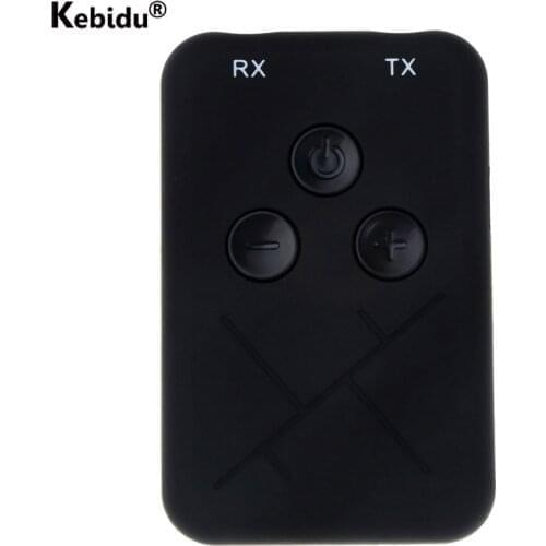 Kebidu 2 in 1 Wireless Audio Adapter Mini 3.5mm Bluetooth 4.2 Transmitter Receiver TV Audio Music Adapter for TV for Home
