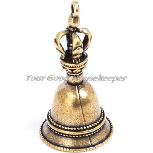 Brass Handicraft die-casting Drop Wind Bell Tibetan Bronze Bell Creative Vintage Keychain Pendant Ornaments Decorate