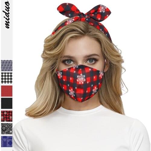 Best Selling Polka Dot Digital Printing Womens Fashion Multi-Function Hair Band Mask Washable Daily Protection Spot