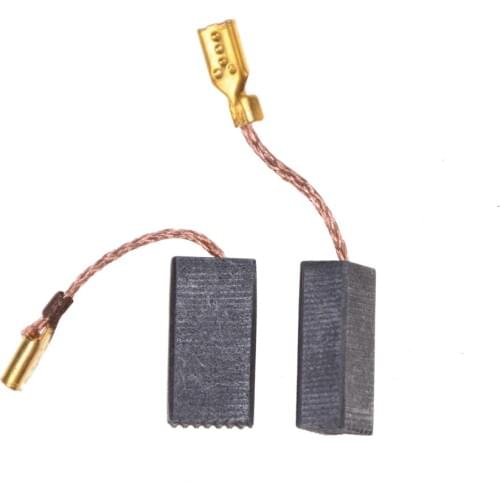 10PCS Graphite Copper Motor Carbon Brushes Set Tight Copper Wire for Electric Hammer/Drill Angle Grindern 15*8*5mm