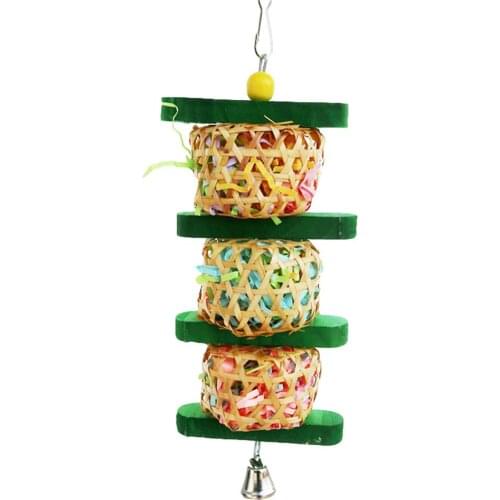 Bird Toy Set For Parrot Shredder Foraging Assorted Hanging Cage Bird Chewing Rack Toys Pet Molar Pastime Parrot Toy