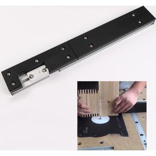 New Aluminium Box Joint Jig for Miter Gauge Woodworking DIY Tools Only Box Joint Jig