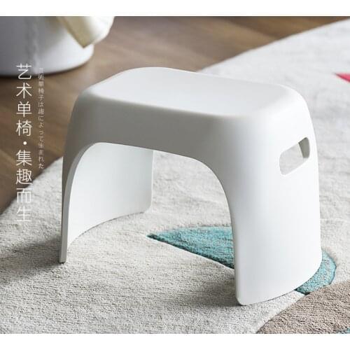 NEW Kits Non-slip Stool Bathroom Stepping Pad High Foot Stool Plastic Base Low Stool Baby Wash Stool