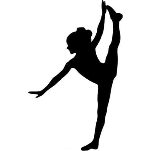 10cm*16cm Original Gymnastic Girl Fashion Car Style Decorative Sticker Pvc Personality Auto Motorcycle Exquisite Decal