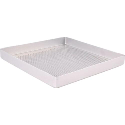 Rectangular Pastry Kitchen Cookie Pizza Pan cake bakery tools baking pan Square Bread Cake Mold with Holes Baking Tray Oven