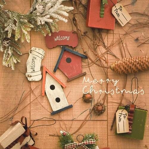 Christmas Wooden Cute Pendant 2022 New Year Christmas Decoration Xmas Tress Hanging Gifts Home Decor новогодние украшения 2022