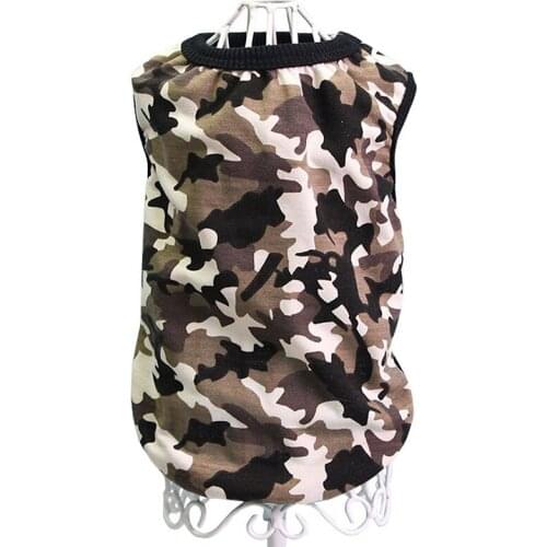 Camouflage Big Dog Shirt Summer Dog Vest Clothes for Medium and Large Dogs Comfortable Cotton Pet Apparel 2XL 3XL 4XL 5XL 6XL
