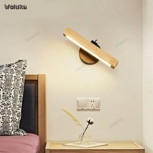 Modern minimalist wood wall lamp Nordic style bedroom living room wall lamp wall stair lamp CD50 W07