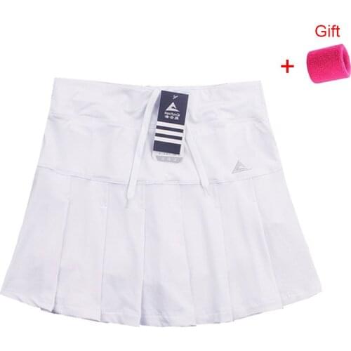 Sports Skirt Pants Womens Net Badminton Quick Dry Short Fitness Running Fake Two Pieces White Small Half-length Plus Plus Size