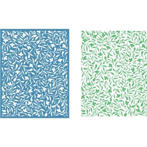 New Vine Self-Adhesive Silk Screen Printing Stencil Reusable Sign Stencils for Painting Wood DIY Decoration T-Shirt Textile